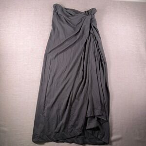 Soeur Tie-waist Skirt Jersey Goa Draped Maxi Skirt Grey Knit Minimalist 4